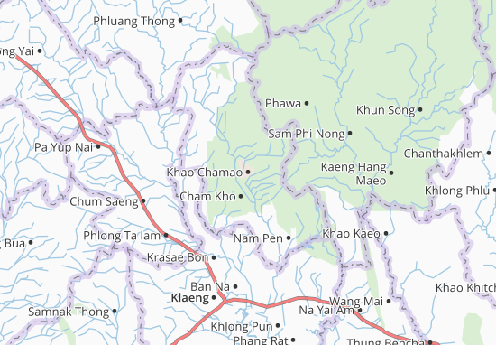 Karte Stadtplan Khao Chamao