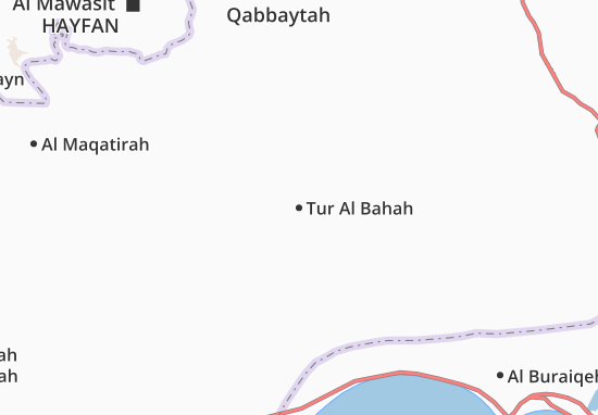 Karte Stadtplan Tur Al Bahah