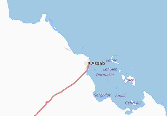 Mapa Tinishu Assab