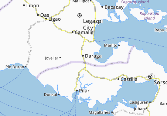 Kaart Plattegrond Daraga