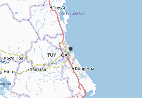Karte Stadtplan Tuy Hòa