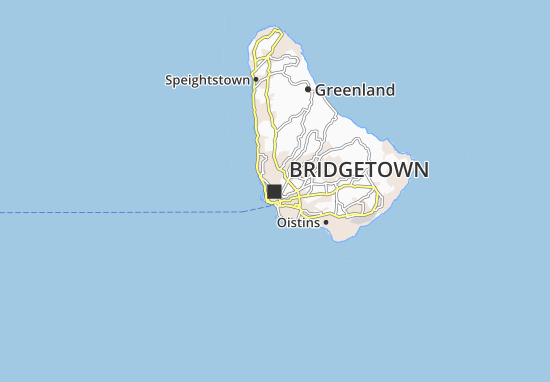 Kaart Plattegrond Bridgetown