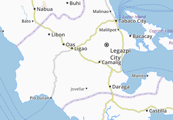 Kaart Plattegrond Guinobatan