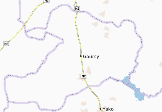 Karte Stadtplan Gourcy