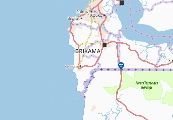 Karte Stadtplan Jombiya