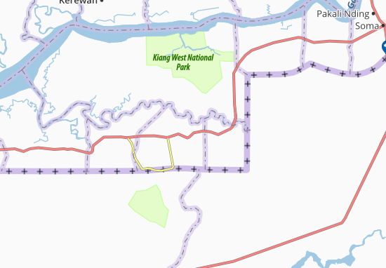 Karte Stadtplan Arankon Kunda