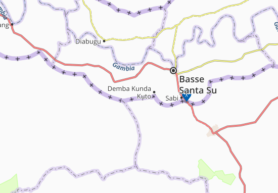 Karte Stadtplan Gambissara