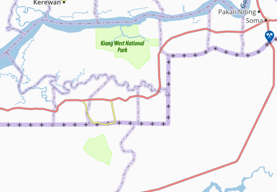 Karte Stadtplan Jorem Drameh Kunda