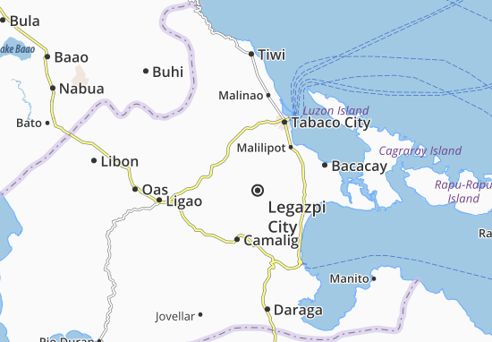 Karte Stadtplan Legazpi City