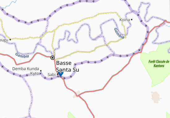 Karte Stadtplan Bisandugu