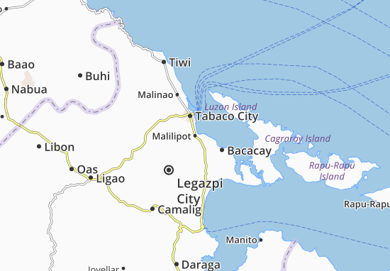 Malilipot Map