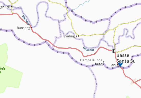 Mapa Jum Bakary