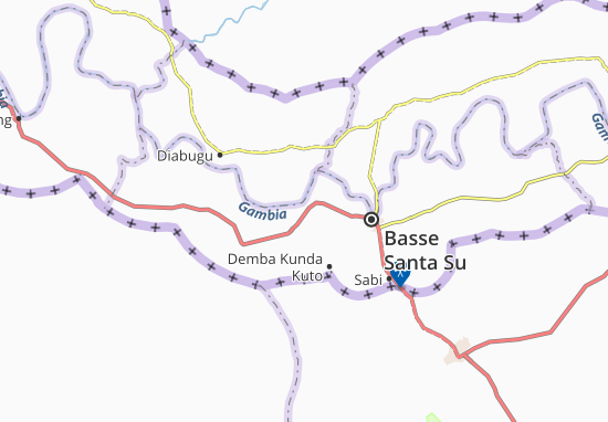 Mapa Daba Kunda