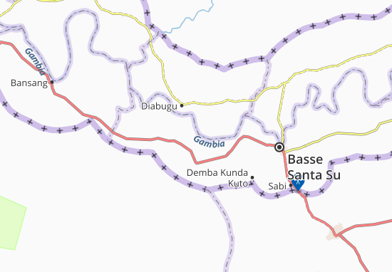 Karte Stadtplan Kossemar Tenda