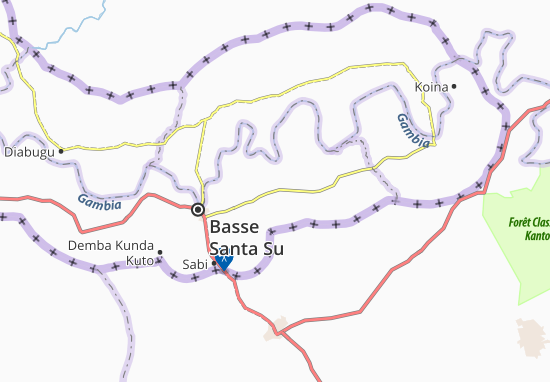 Mapa Kundam Madinka