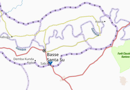 Karte Stadtplan Badari