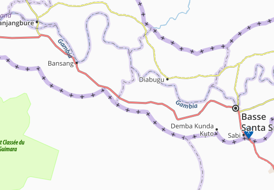 Karte Stadtplan Korro Jula Kunda