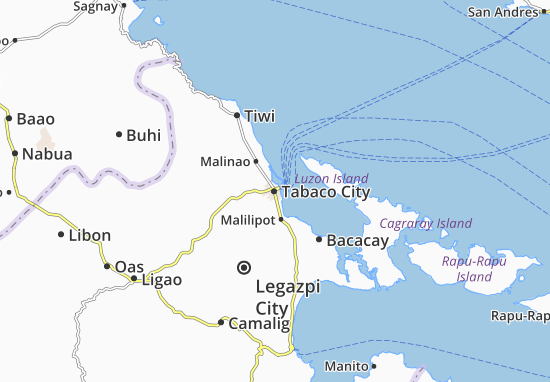 Kaart Plattegrond Tabaco City