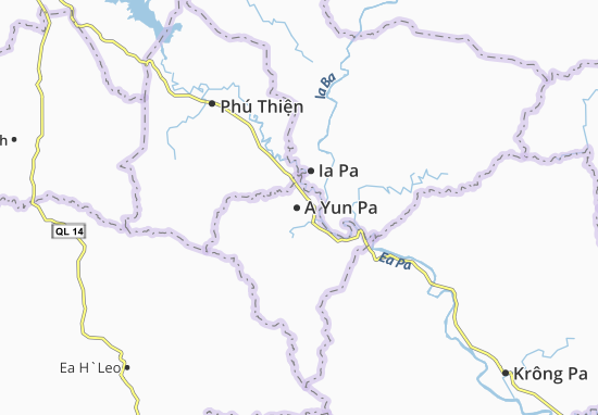 Karte Stadtplan A Yun Pa