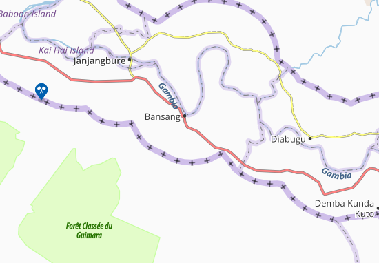 Mapa Jabel Kunda