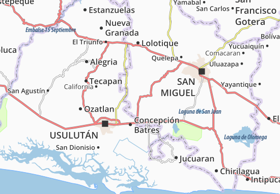 Karte Stadtplan San Jorge