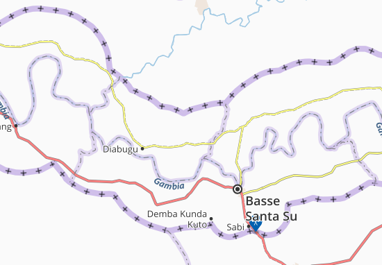 Kaart Plattegrond Kuwonku