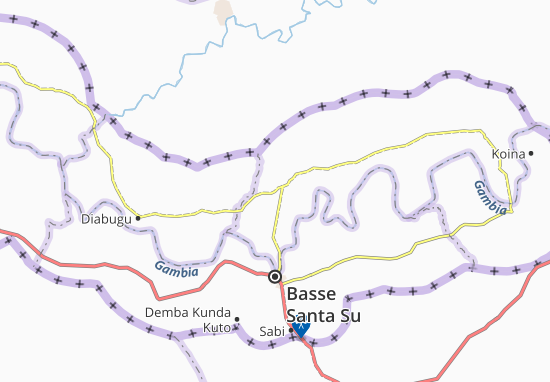 Karte Stadtplan Sare Dumfoya
