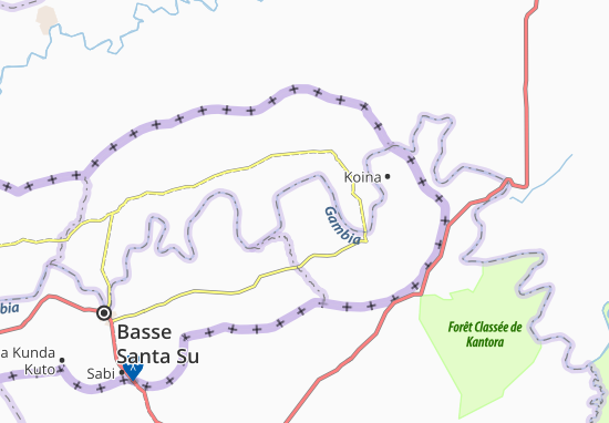 Mapa Kebbe Kunda