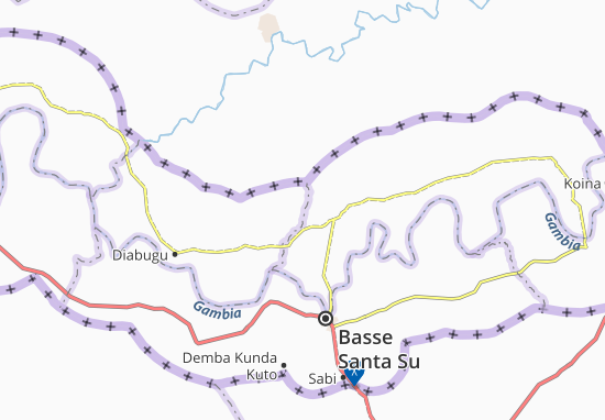 Mapa Sare Dabo