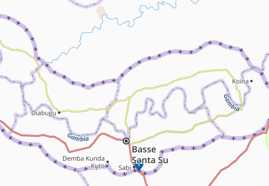 Mapa Samba Kabude