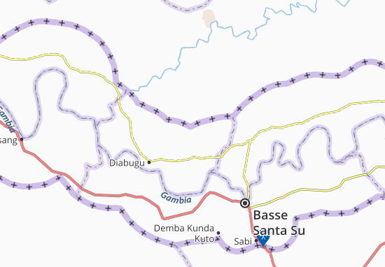 Kaart Plattegrond Sare Demba Buba Ba