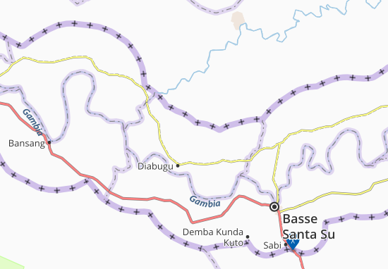 Kaart Plattegrond Sare Gubbu Bairu