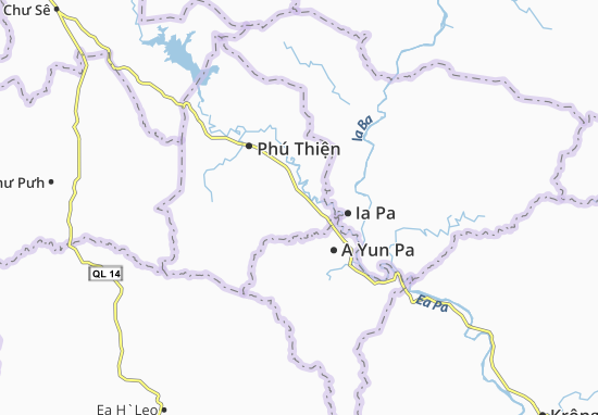 Karte Stadtplan Chrôh Pơnan