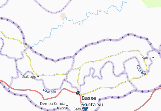 Mapa Sare Hamady