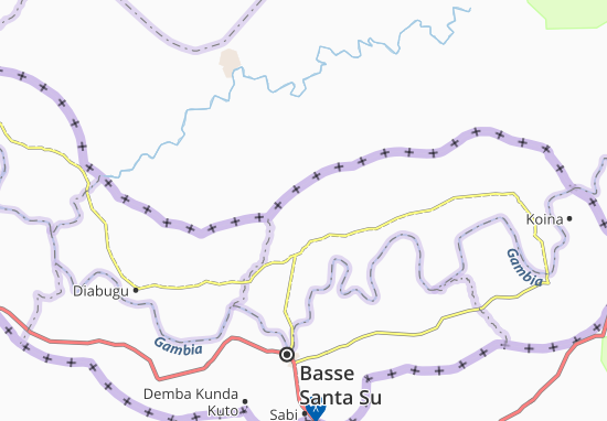 Mapa Fadiya Kunda