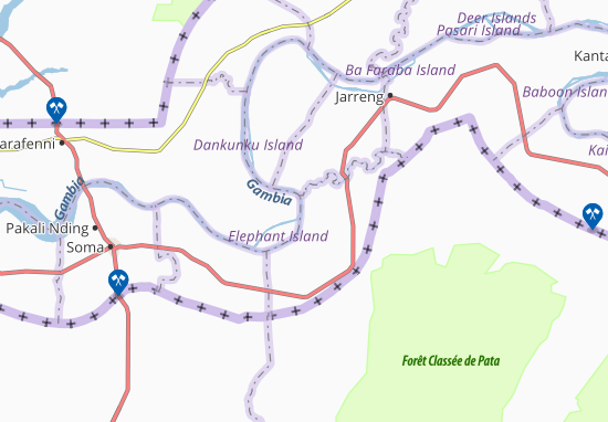 Baro Kunda Tenda Map