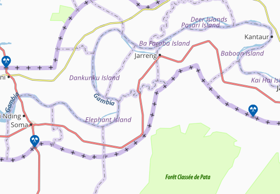 Karte Stadtplan Njoba Kunda