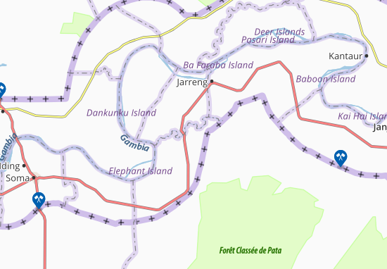 Karte Stadtplan Dabaly