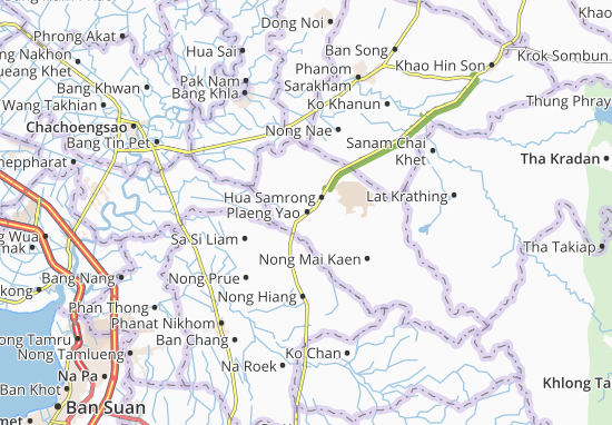 Karte Stadtplan Plaeng Yao
