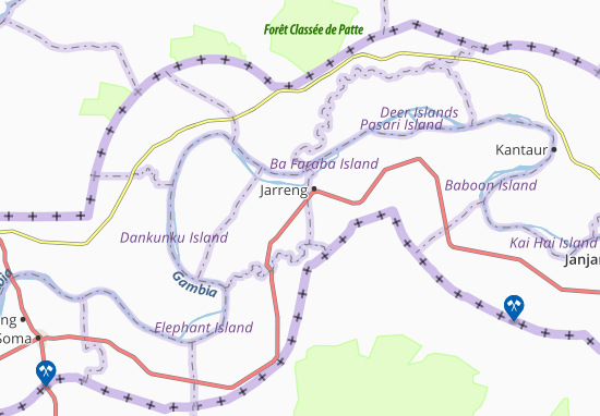 Karte Stadtplan Kumbaney