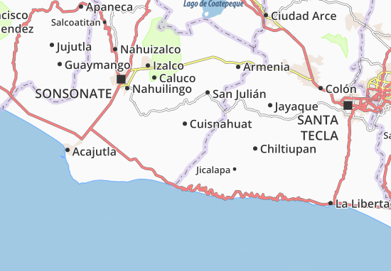 Karte Stadtplan Santa Isabel Ishuatan