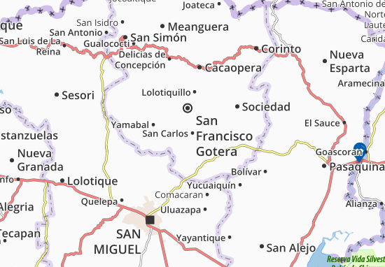 Mapa MICHELIN San Carlos - mapa San Carlos - ViaMichelin