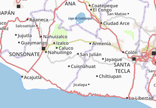 Karte Stadtplan San Julián
