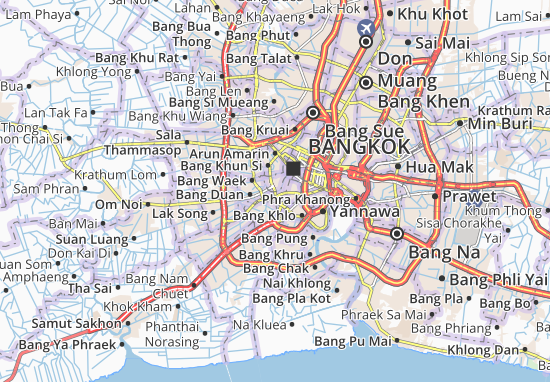 Mapa Bangkok Yai