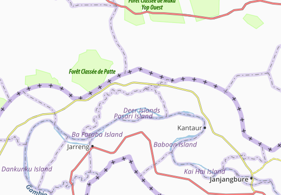 Karte Stadtplan Mbaien Burama
