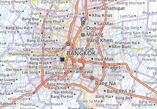 Karte Stadtplan Huai Khwang
