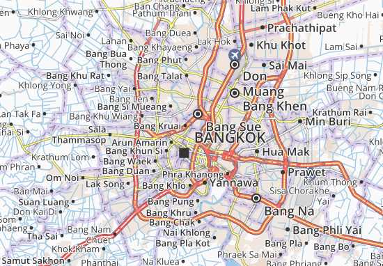 MICHELIN-Landkarte Thanon Nakhon Chai Si - Stadtplan Thanon Nakhon Chai