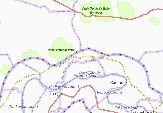 Kaart Plattegrond Daru Mbaien