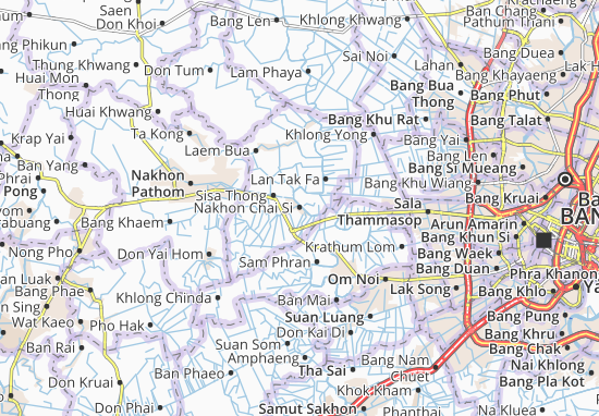 Karte Stadtplan Nakhon Chai Si