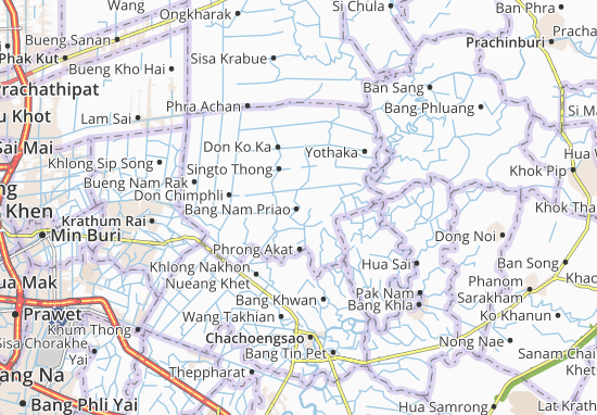 Mapa Bang Nam Priao
